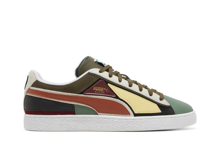 Puma Suede 'Layers - Deep Olive Warm Chestnut' — Deep Forest/Warm Chestnut/Deep Olive