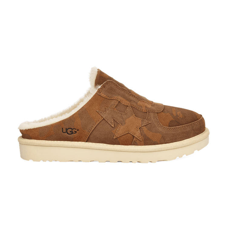 UGG A Bathing Ape x Tasman Slip-On 'Chestnut Camo' — Chestnut