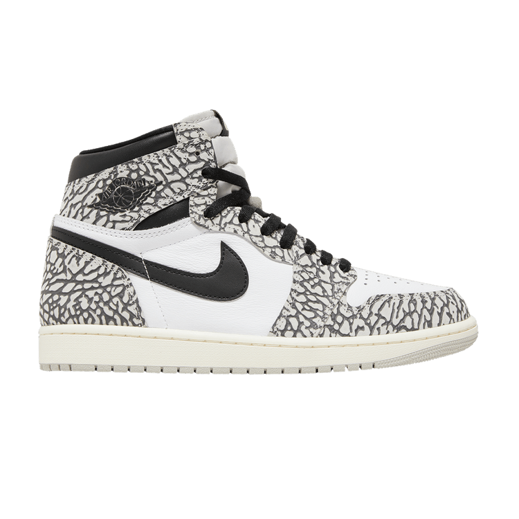Air Jordan 1 Retro High OG 'White Cement' — Tech Grey/Muslin/Black/White