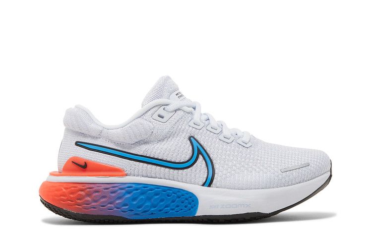 Nike Wmns ZoomX Invincible Run Flyknit 2 'Grey Crimson Blue' — Football Grey/University Gold/Bright Crimson/Black