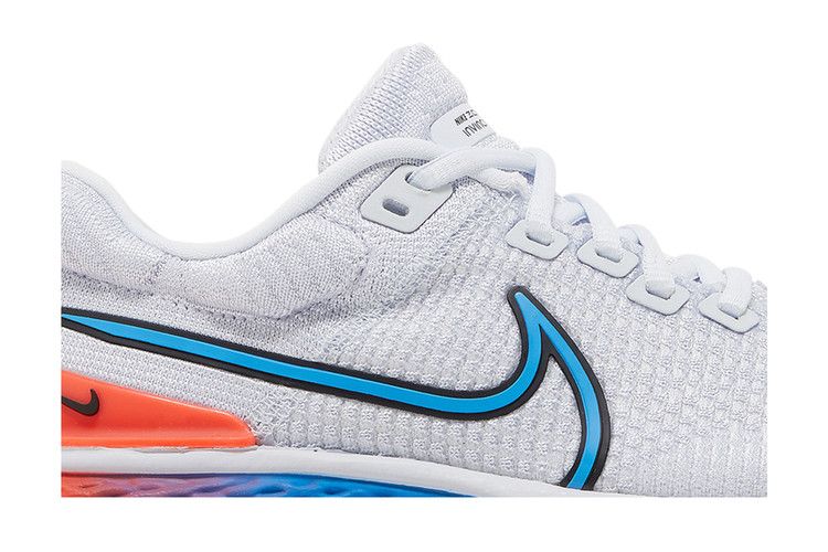Nike Wmns ZoomX Invincible Run Flyknit 2 'Grey Crimson Blue' — Football Grey/University Gold/Bright Crimson/Black