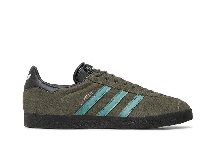adidas Gazelle 'Olive Green Black' — Pantone/Pantone/Core Black