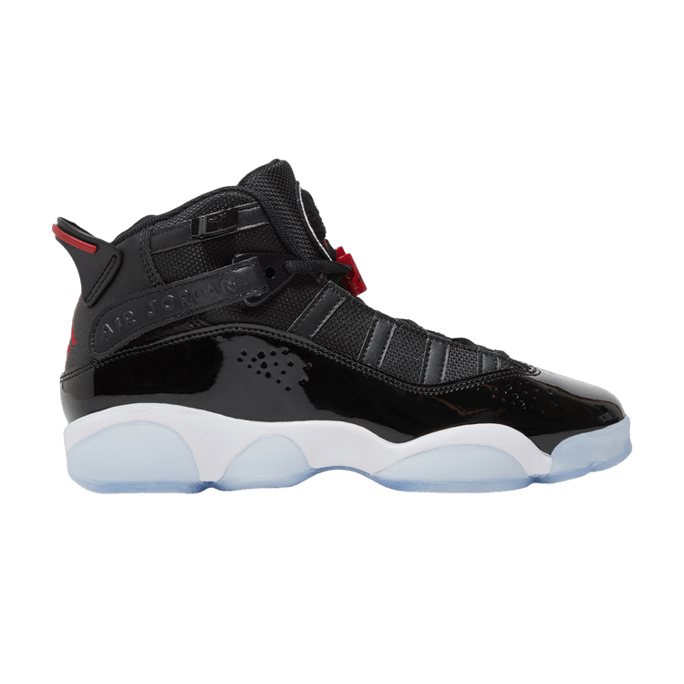 Air Jordan 6 Rings GS 'Black Gym Red' — Black/White/Gym Red