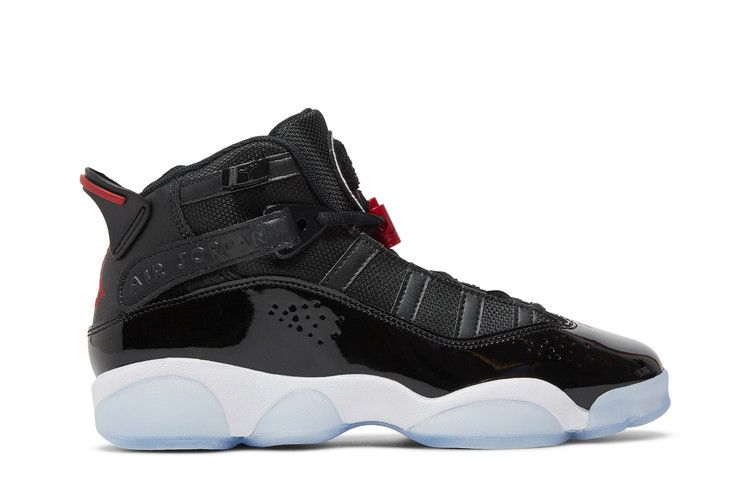 Air Jordan 6 Rings GS 'Black Gym Red' — Black/White/Gym Red