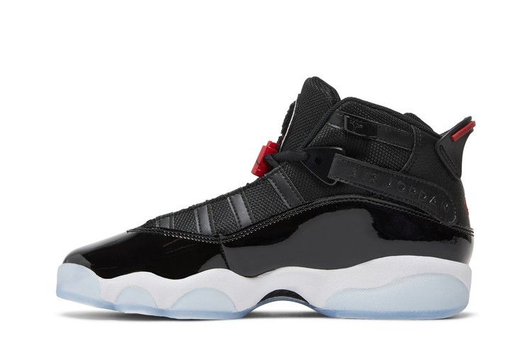 Air Jordan 6 Rings GS 'Black Gym Red' — Black/White/Gym Red
