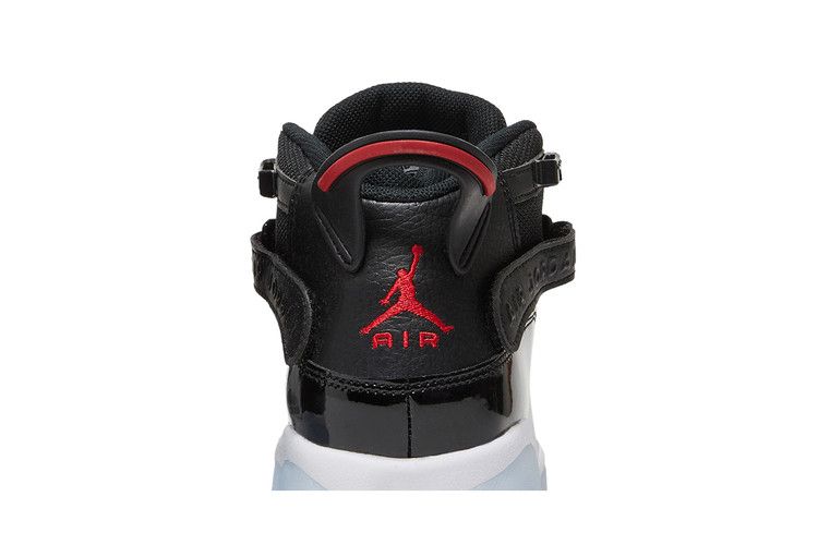 Air Jordan 6 Rings GS 'Black Gym Red' — Black/White/Gym Red