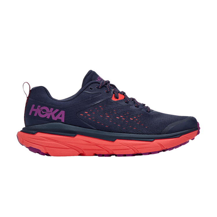HOKA Wmns Challenger ATR 6 'Black Iris Hot Coral' — Black Iris/Hot Coral