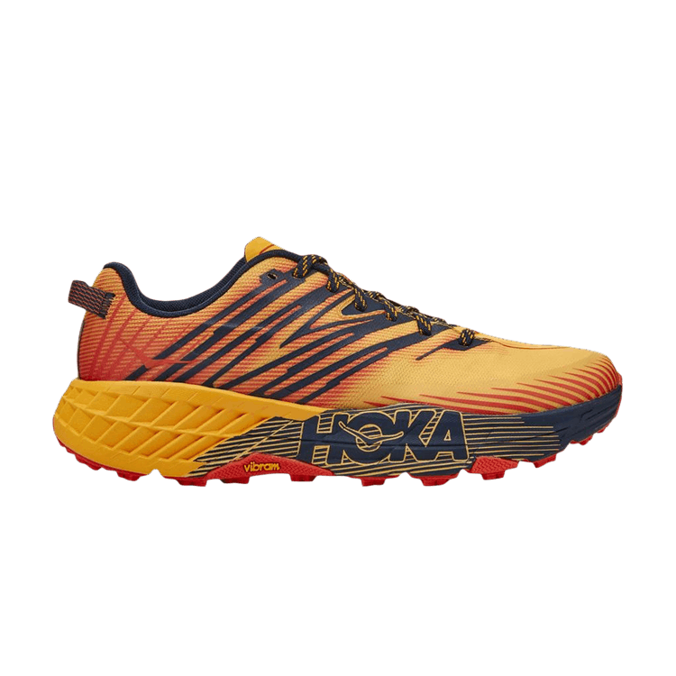 HOKA Speedgoat 4 'Gold Fusion Black Iris' — Gold Fusion/Black Iris