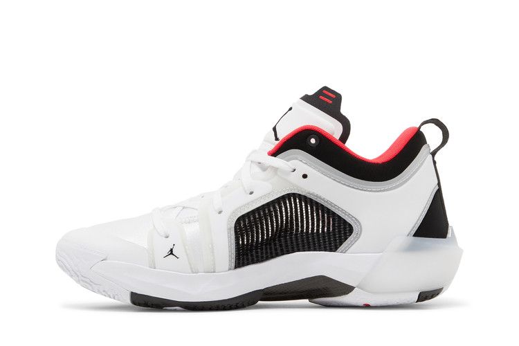 Air Jordan 37 Low 'Siren Red' — White/Black/Siren Red