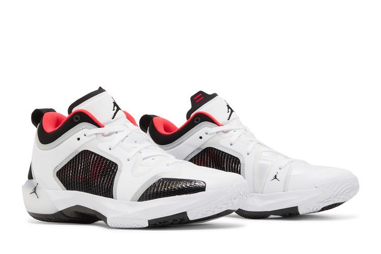 Air Jordan 37 Low 'Siren Red' — White/Black/Siren Red