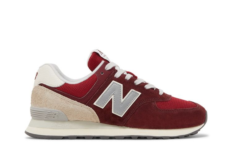 New Balance 574 'Lunar New Year - Classic Crimson' — Classic Crimson/Mindful Grey/Silver Metallic