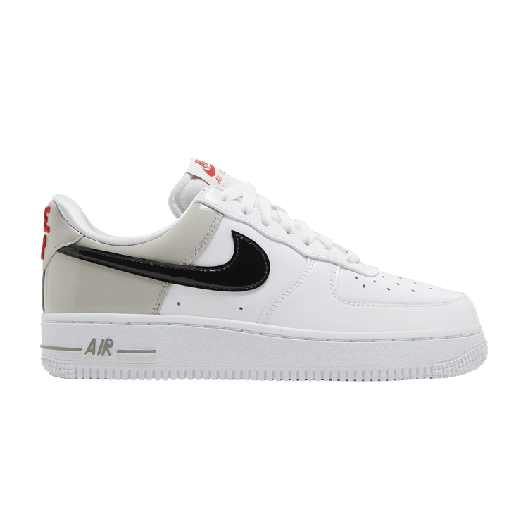 Nike Wmns Air Force 1 '07 Essential 'White Iron Ore Patent' — Light Iron Ore/Black/White
