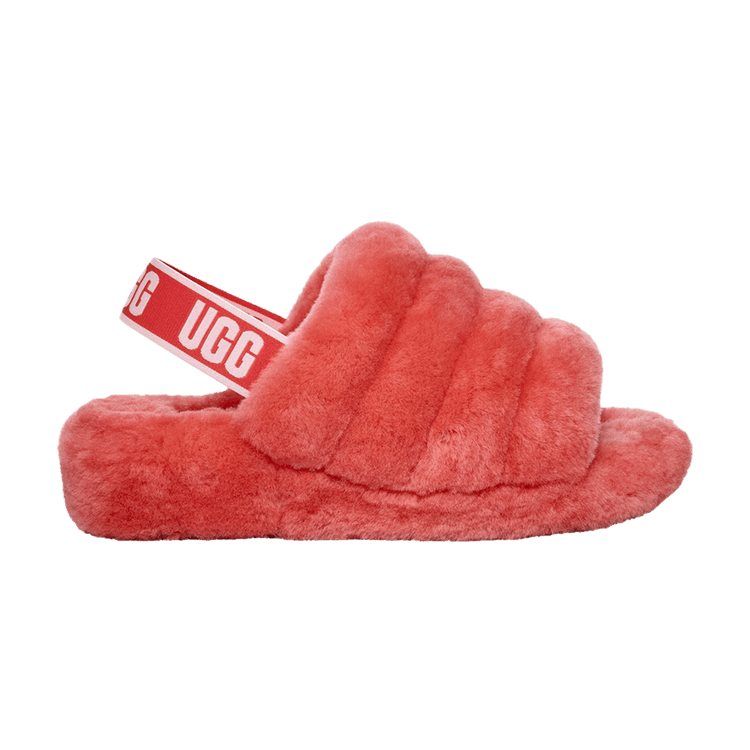 UGG Wmns Fluff Yeah Slide 'Neon Coral' — Neon Coral