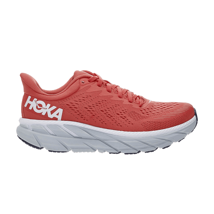 HOKA Wmns Clifton 7 'Hot Coral' — Hot Coral/White