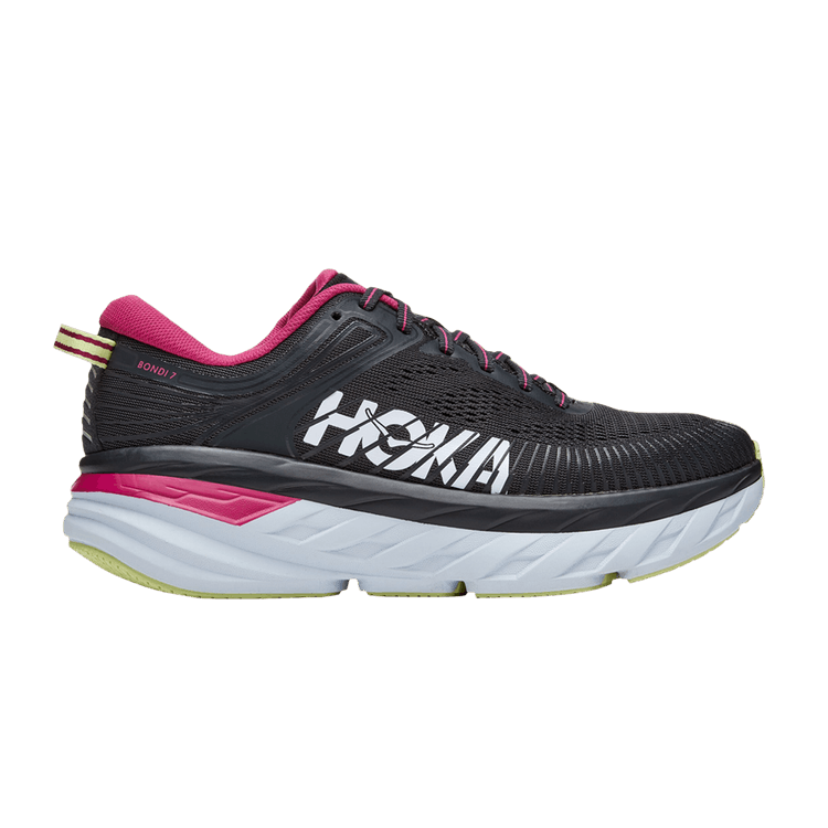HOKA Wmns Bondi 7 'Blue Graphite Festival Fuchsia' — Blue Graphite/Festival Fuchsia