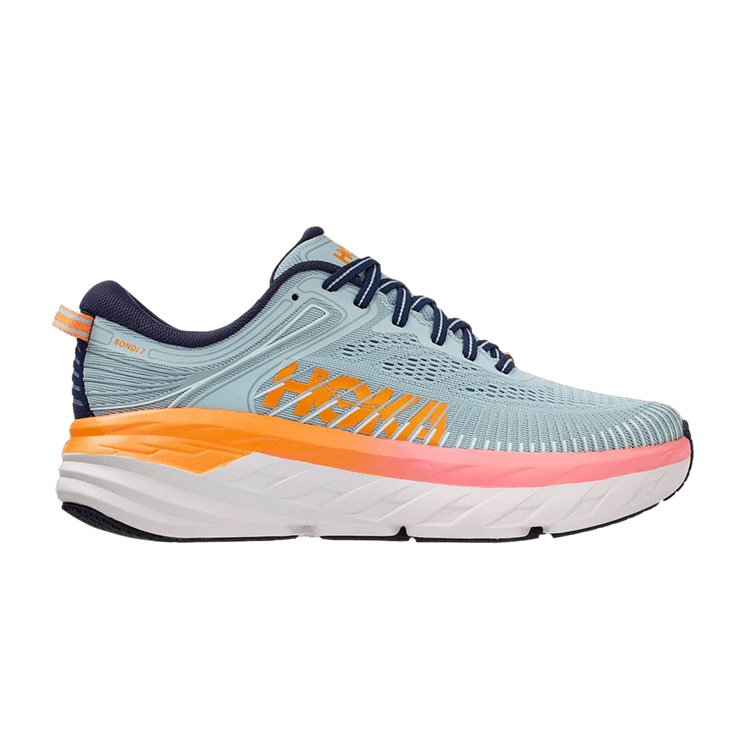 HOKA Wmns Bondi 7 Wide 'Blue Haze' — Blue Haze/Black Iris