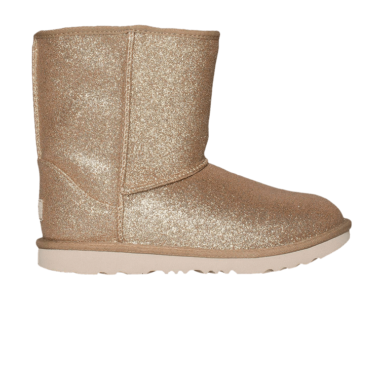 UGG Classic Short II Toddler 'Glitter - Gold' — Gold
