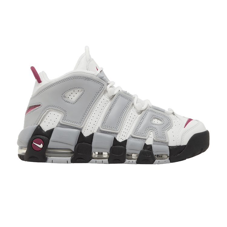 Nike Wmns Air More Uptempo 'Rosewood' — Summit White/Rosewood/Wolf Grey/Pure Platinum/Black/Clear
