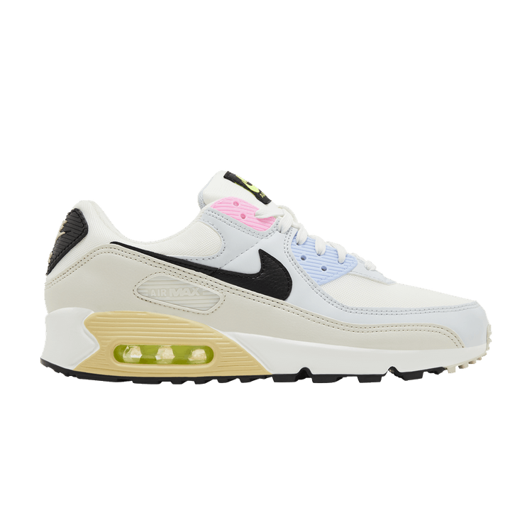 Nike Wmns Air Max 90 'Multi-Color Pastel' — Summit White/Light Bone/Pure Platinum/Black