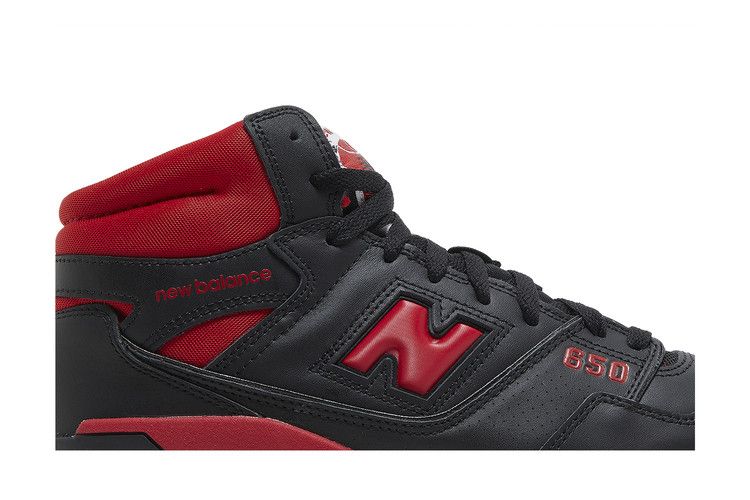 New Balance 650R 'Black Red' — Black/Red/White