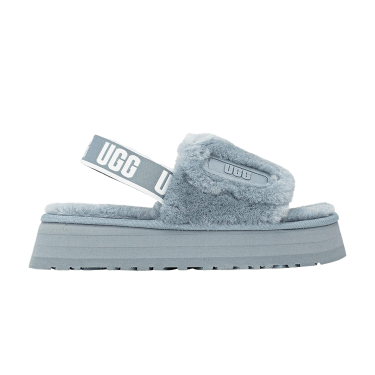 UGG Wmns Disco Slide Sandal 'Ash Fog Grey' — Ash Fog/Grey