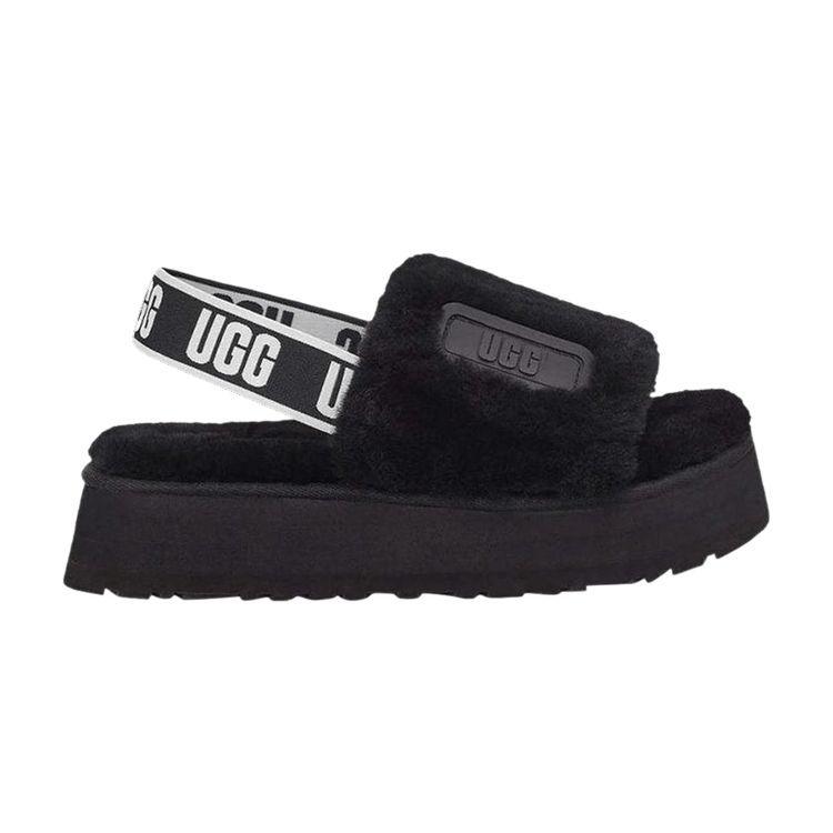 UGG Wmns Disco Slide Sandal 'Black' — Black