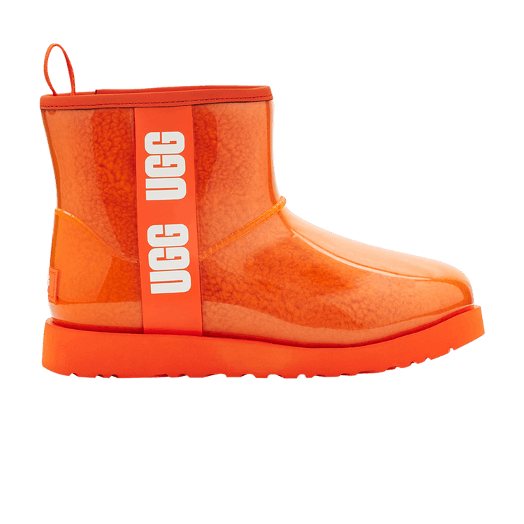 UGG Classic Clear Mini II Boot Kids 'Orange Soda' — Orange Soda