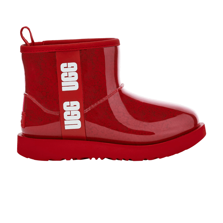 UGG Classic Clear Mini II Boot Kids 'Samba Red' — Samba Red