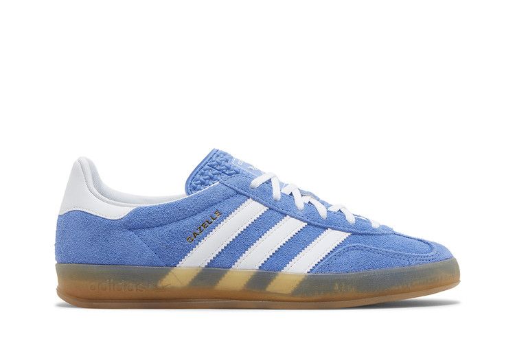 adidas Wmns Gazelle Indoor 'Blue Fusion Gum' — Blue Fusion/Footwear White/Gold Metallic
