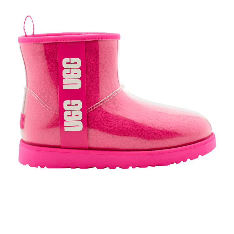 UGG Wmns Classic Clear Mini 'Rock Rose' — Rock Rose/White