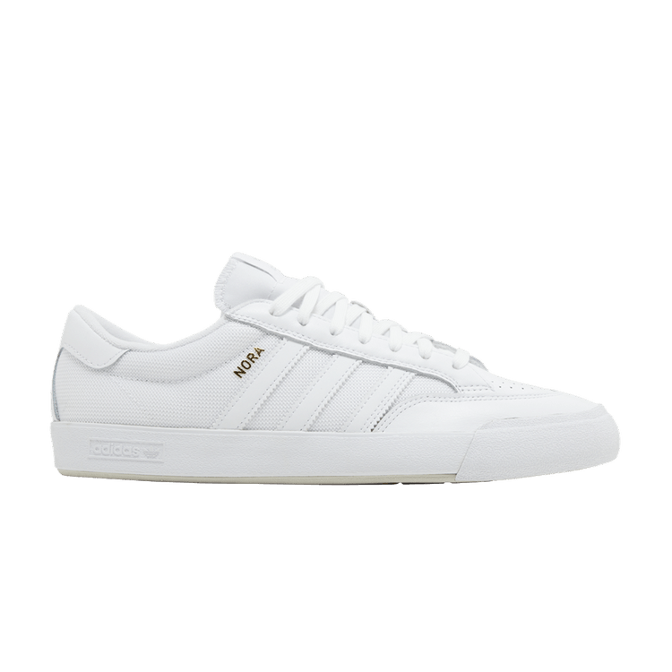 Adidas Nora 'White Gold Metallic' — Cloud White/Cloud White/Gold Metallic