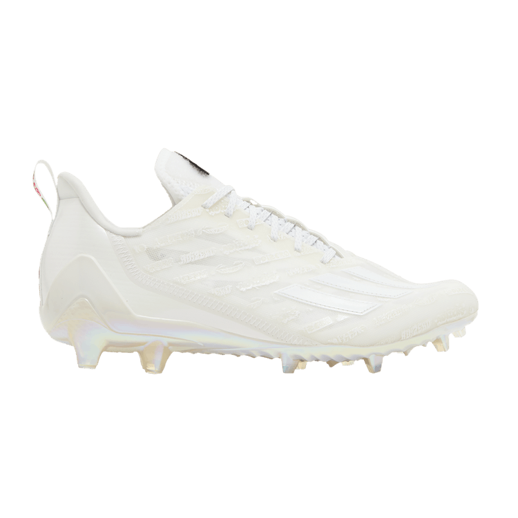 adidas Adizero Cleats 'Emojis - Cloud White' — Cloud White/Cloud White/Clear Grey