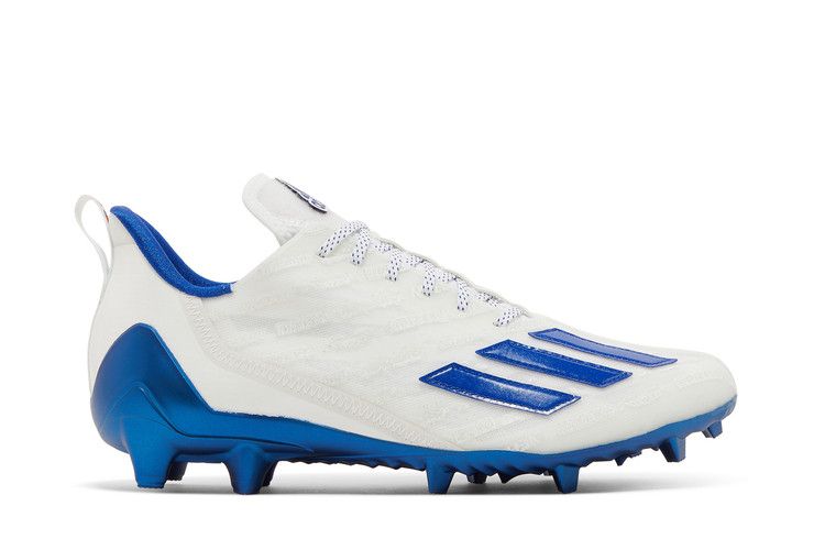 adidas Adizero Cleats 'White Royal Blue' — Cloud White/Royal Blue/Cloud White