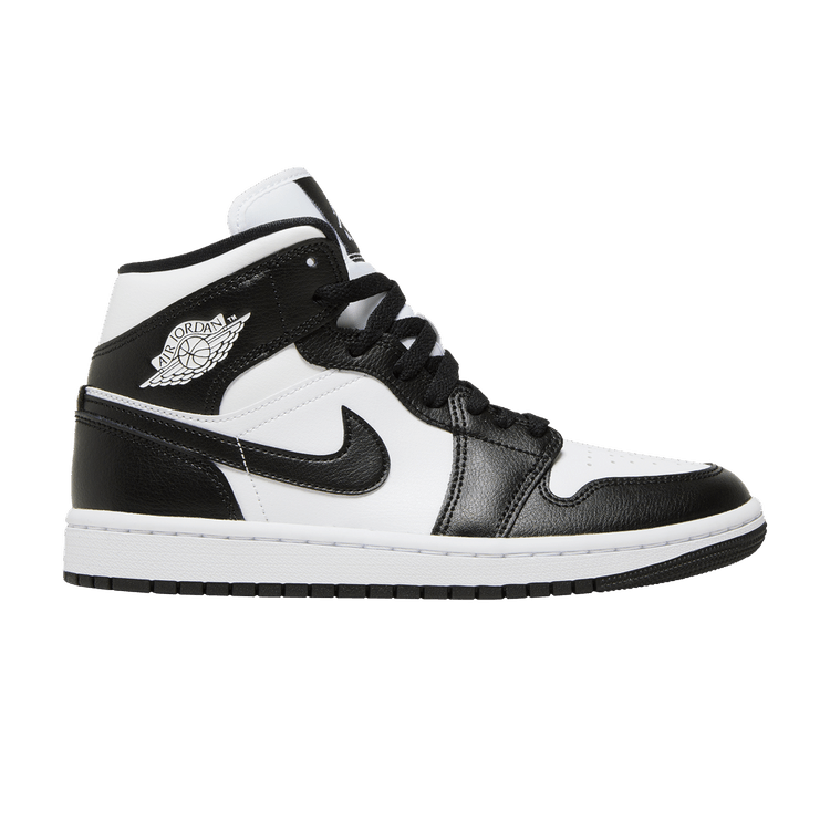 Wmns Air Jordan 1 Mid 'Panda' — White/Black/White
