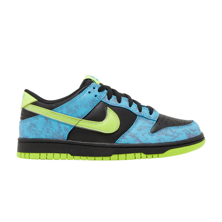Nike Dunk Low SE GS 'Let's Dance' — Multi-Color/Volt/Black/Baltic Blue