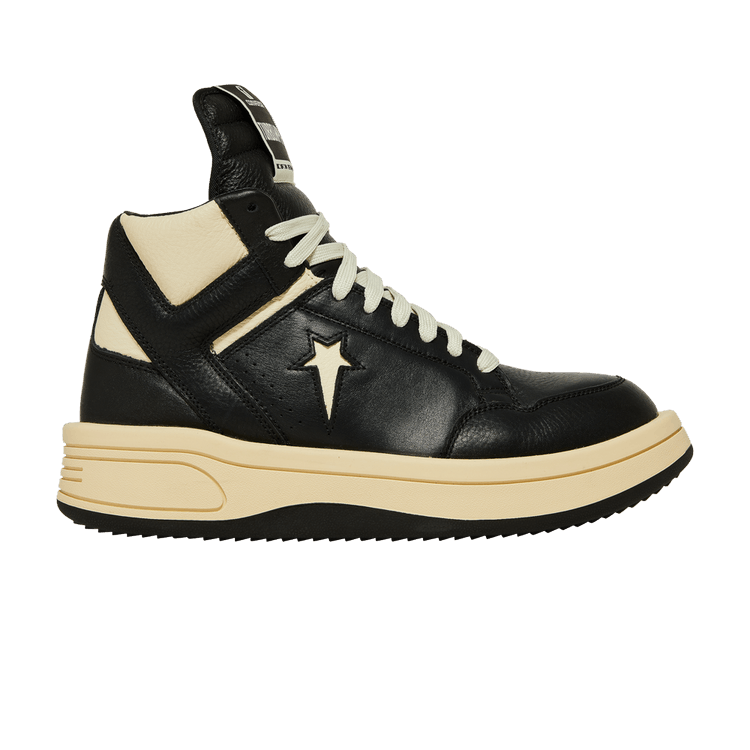 Rick Owens x Converse DRKSHDW TURBOWPN Mid 'Black Cloud Cream' — Black/Cloud Cream/Egret