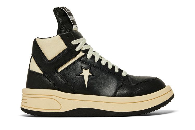 Rick Owens x Converse DRKSHDW TURBOWPN Mid 'Black Cloud Cream' — Black/Cloud Cream/Egret