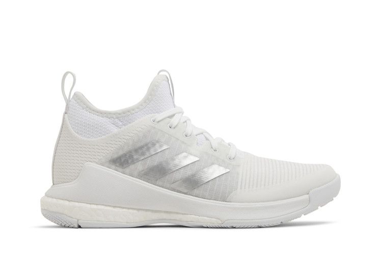 adidas Wmns Crazyflight Mid 'White Silver Metallic' 2023 — Cloud White/Silver Metallic/Grey One