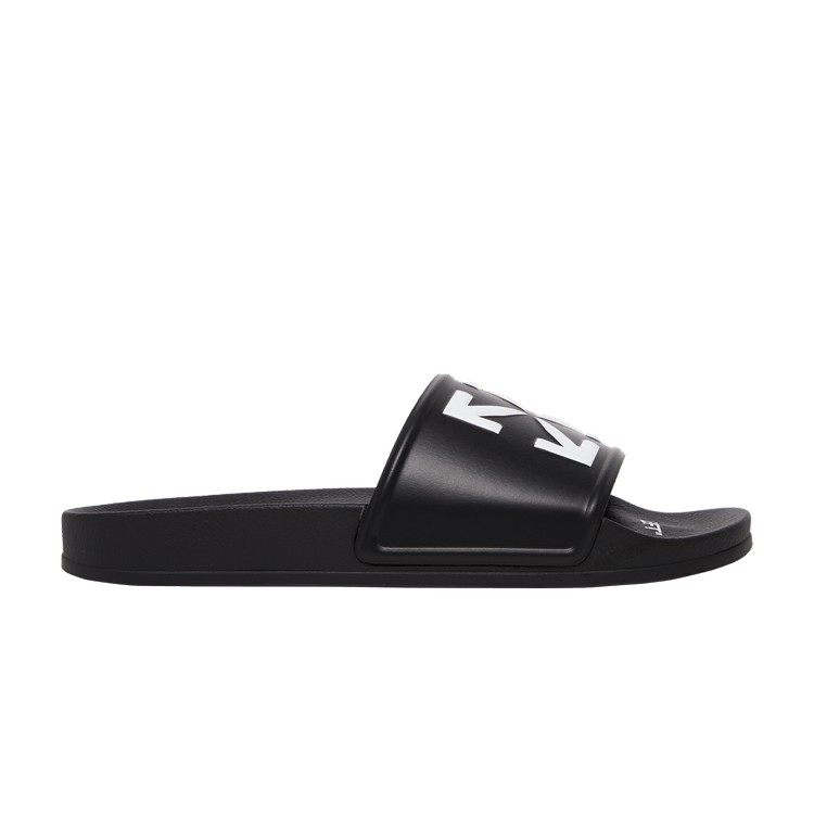 Off-White Logo Print Slide 'Black White' — Black/White