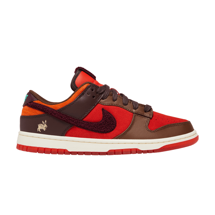 Nike Dunk Low 'Year of the Rabbit - Light Crimson' — Light Crimson/Night Maroon/Coconut Milk/Earth/Cacao Wow