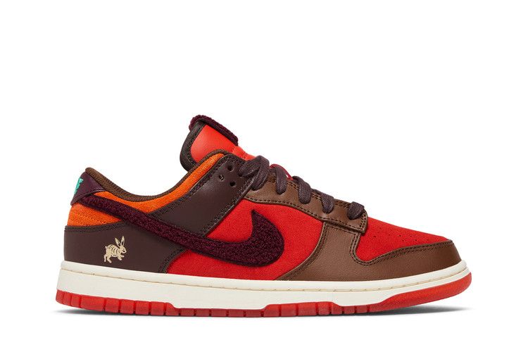 Nike Dunk Low 'Year of the Rabbit - Light Crimson' — Light Crimson/Night Maroon/Coconut Milk/Earth/Cacao Wow (2)