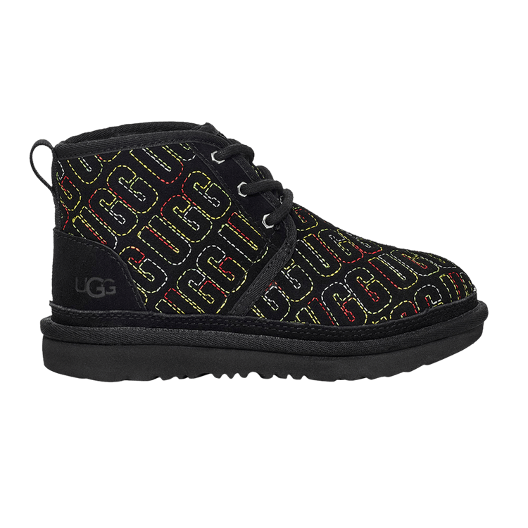 UGG Neumel II Boot Kids 'Graphic Stitch - Black' — Black