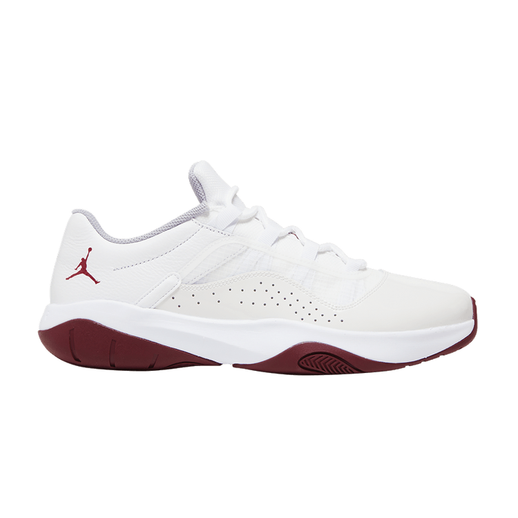 Air Jordan 11 CMFT Low 'Steel Grey Cherrywood' — White/Light Steel Grey/Cherrywood Red