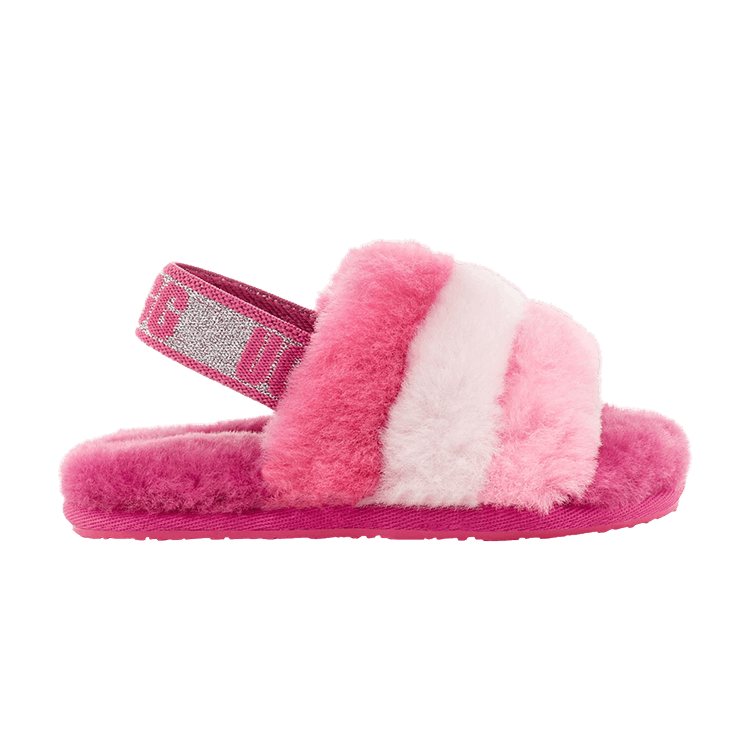 UGG Fluff Yeah Slide Toddler 'Pink Multi' — Pink/Multi