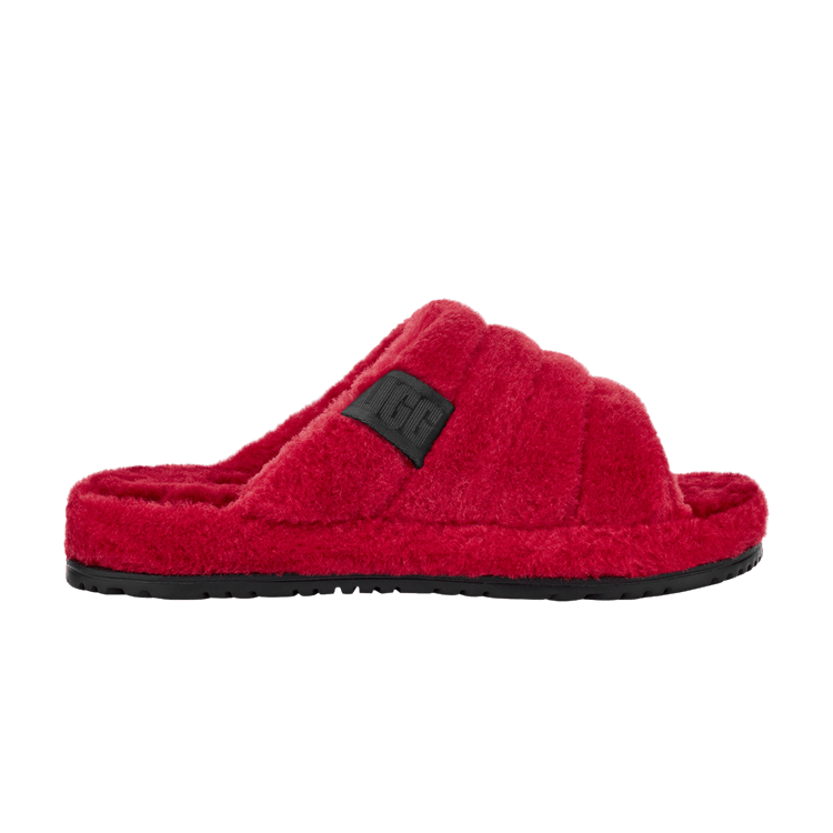 UGG Fluff You Slide 'Samba Red' — Samba Red/Black