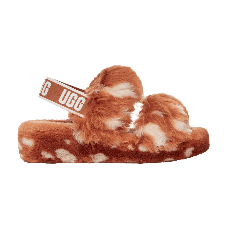 UGG Wmns Oh Yeah Slide 'Natural Spots' — Natural/Cream