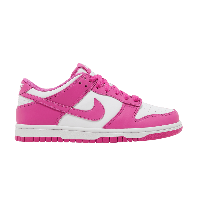 Nike Dunk Low GS 'Active Fuchsia' — White/Active Fuchsia