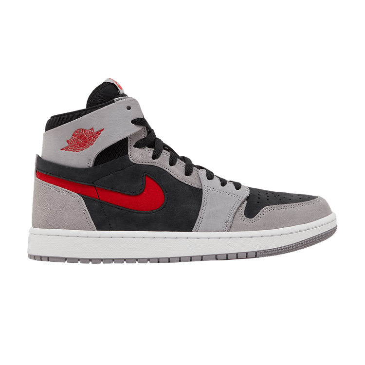Air Jordan 1 High Zoom Comfort 2 'Cement Fire Red' — Black/Fire Red/Cement
