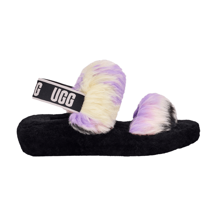 UGG Wmns Oh Yeah Slide 'Tie Dye Magnolia' — Magnolia/Black