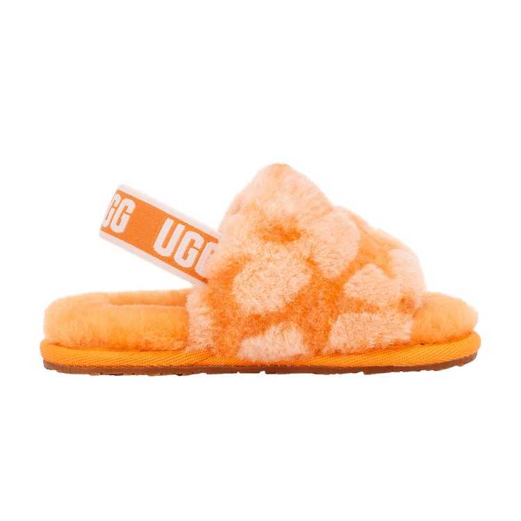 UGG Fluff Yeah Slide Toddler 'California Poppy' — California Poppy